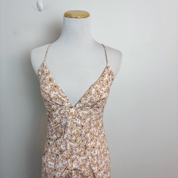 Significant Other Maria Floral Linen Blend Dress Size 2 - Picture 3 of 15